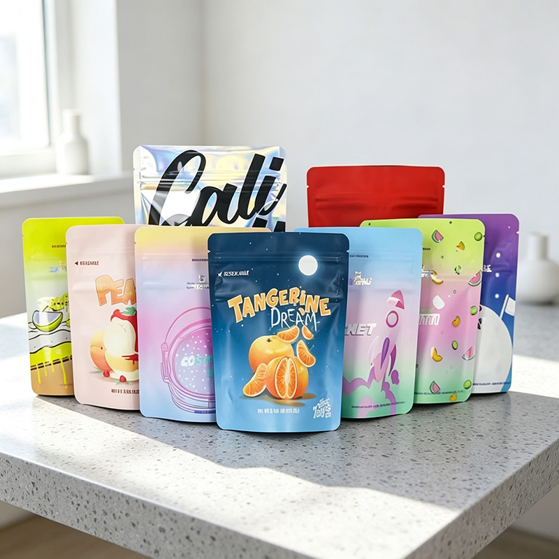 Food Snacks Order - Custom Printed Stand Up Pouch Zipper