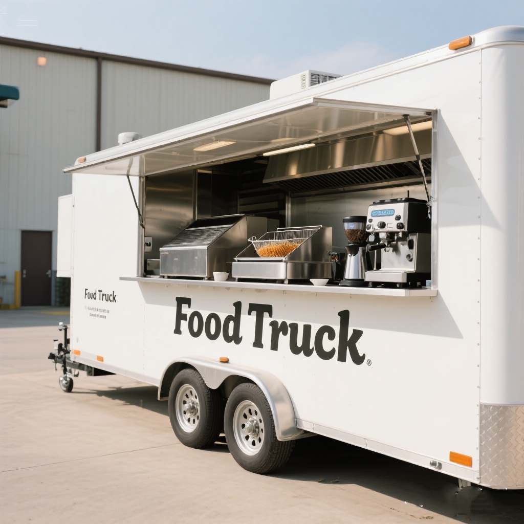 Food Truck With Snacks - Mobile Food Truck With Full Kitchen