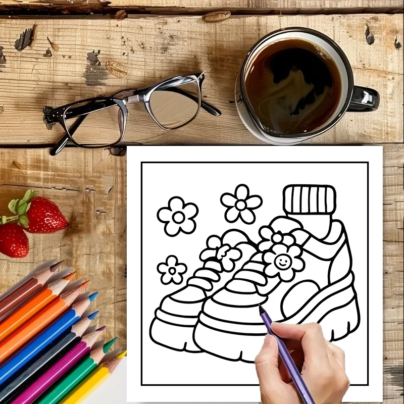 Easy Retro Coloring Book for A - Food And Snacks Coloring Book 评论和价格