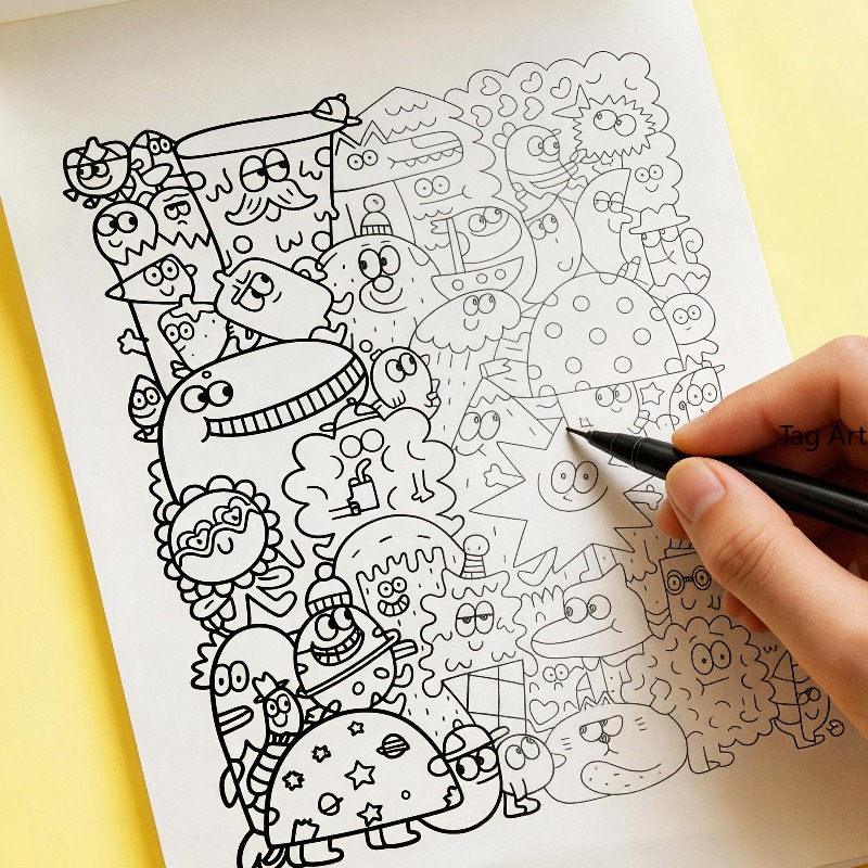 Anxious Relief Hand Picture Bo - Food And Snacks Coloring Book 评论和价格