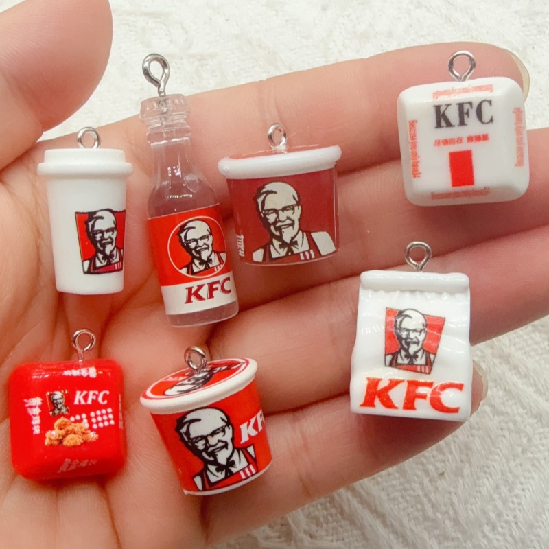 10pcs cartoon resin food bag k - Food & Snacks Colouring Book 评论和价格
