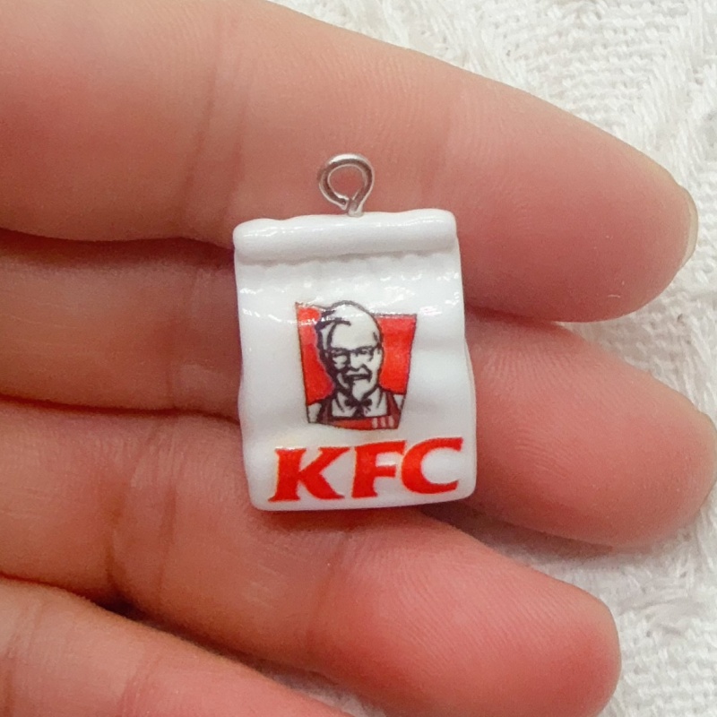 10pcs cartoon resin food bag k - Food & Snacks Colouring Book 评论和价格