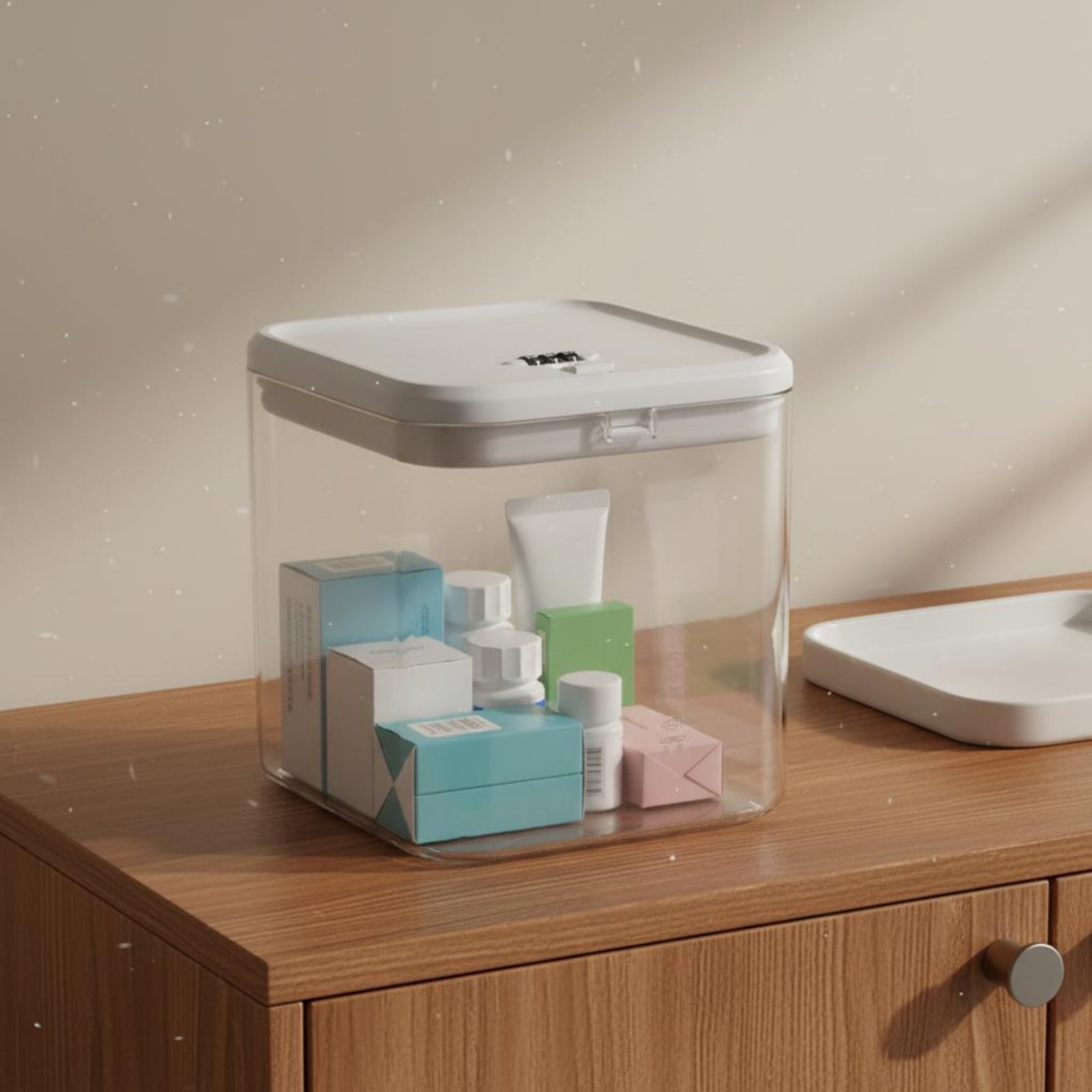Clear Lockable Box Versatile L - Food & Snacks Colouring Book 评论和价格
