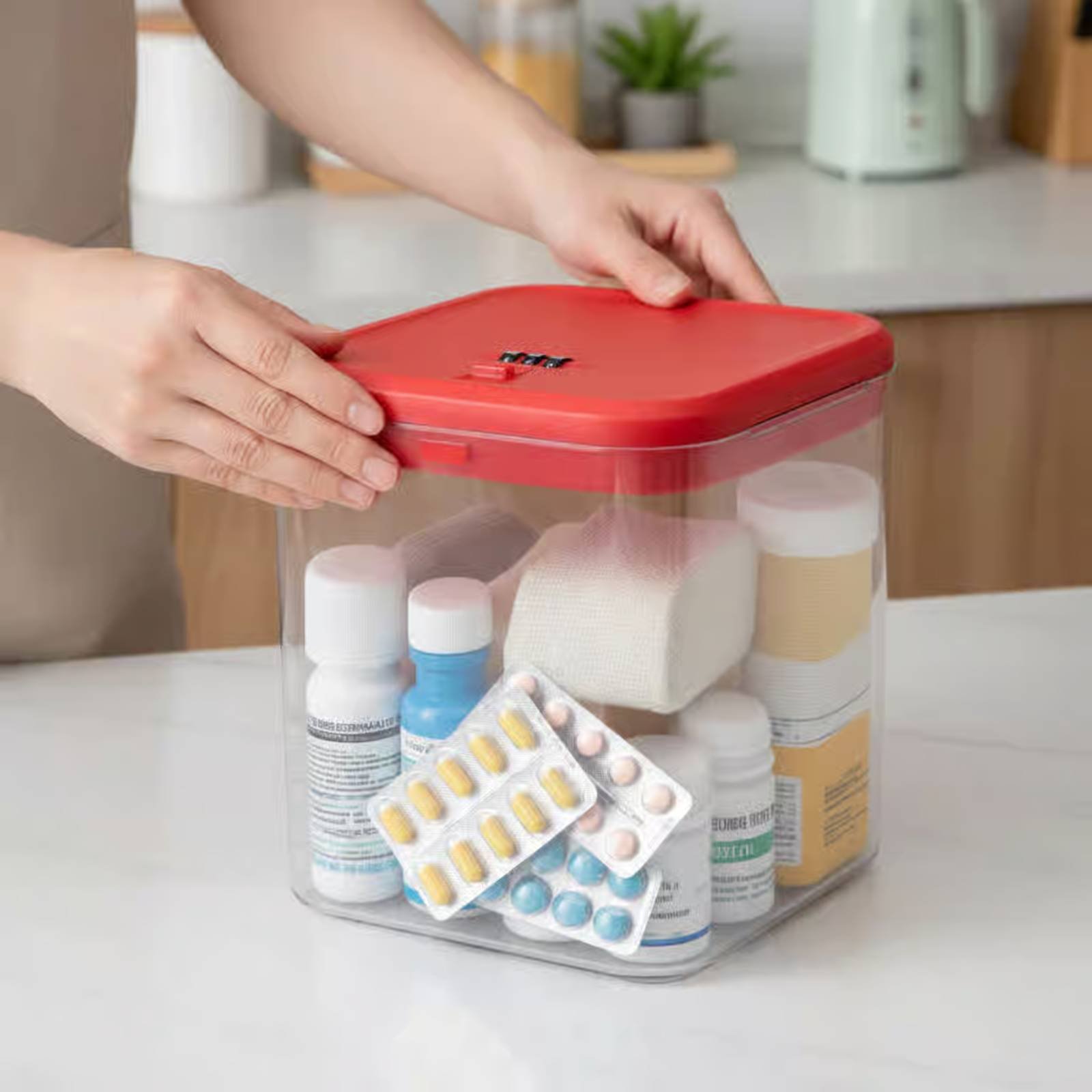 Clear Lockable Box Versatile L - Food & Snacks Colouring Book 评论和价格