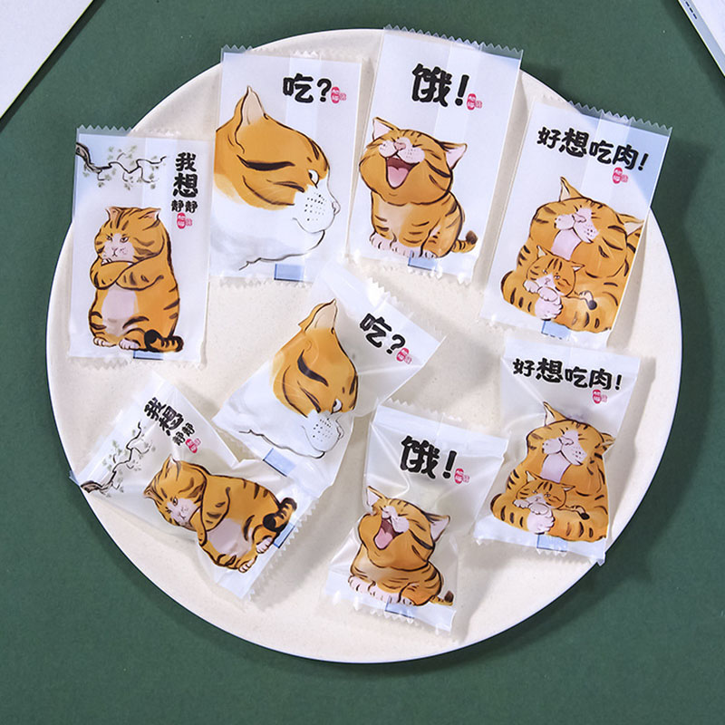 AQ 100pcs/lot Cartoon Cute Cat - Food Snacks For Baby Shower 评论和价格