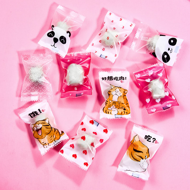 AQ 100pcs/lot Cartoon Cute Cat - Food Snacks For Baby Shower 评论和价格