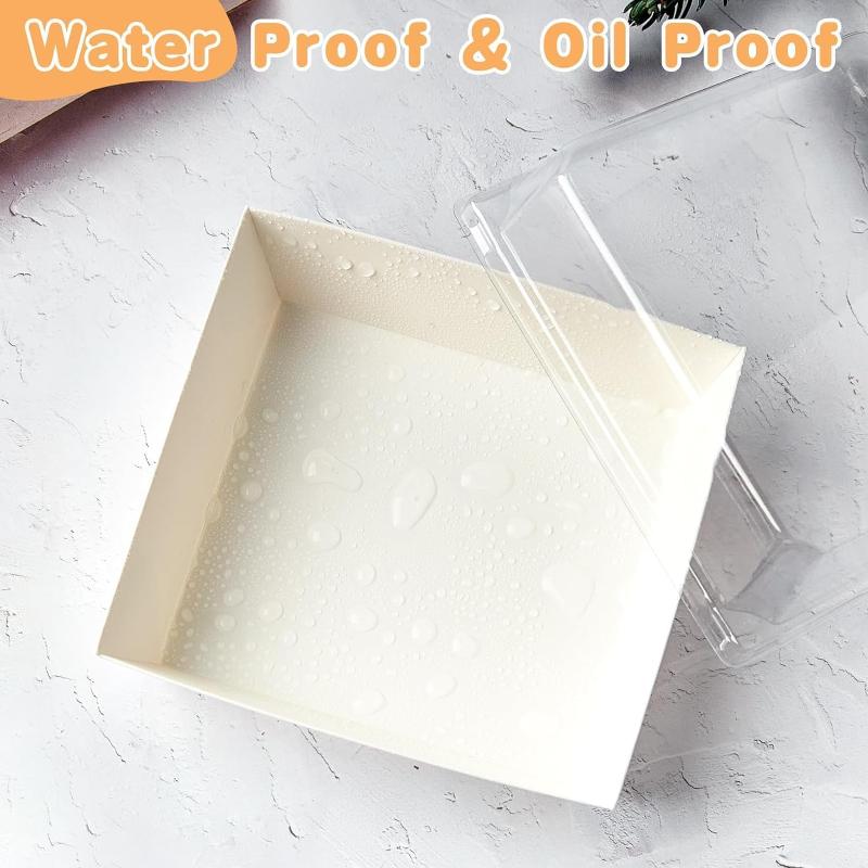 50 Pack Small Clear Lidded Cha - Food Snacks For Baby Shower 评论和价格