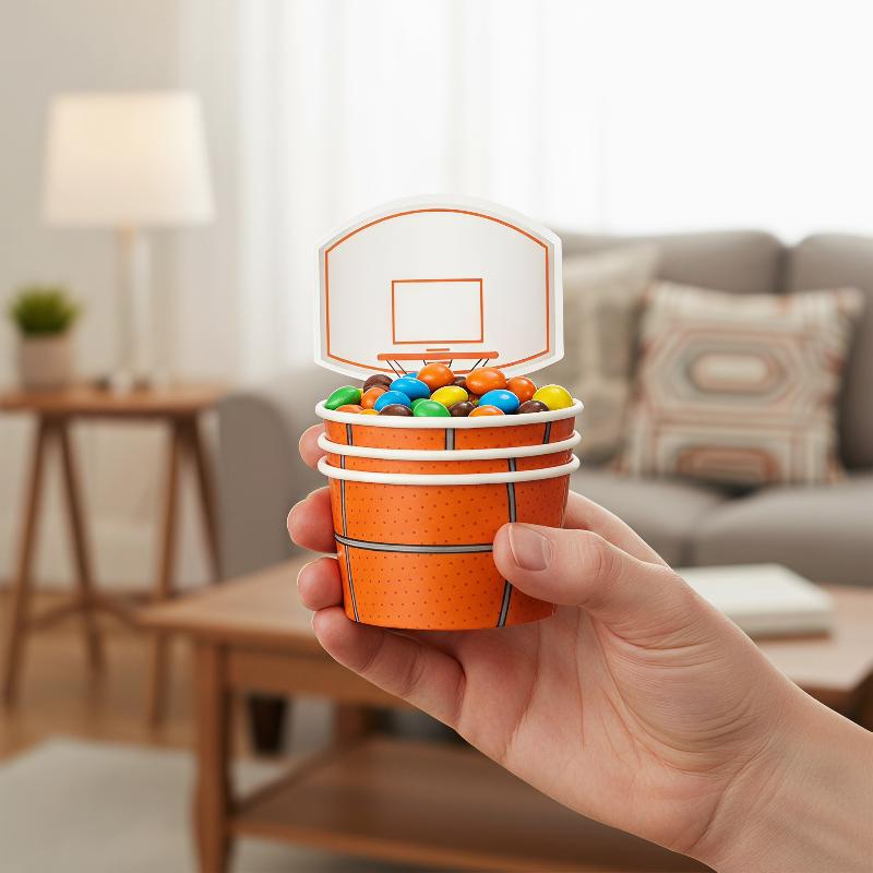 6 PCS Basketball Snack Bowls F - Food Snacks For Kids Party 评论和价格
