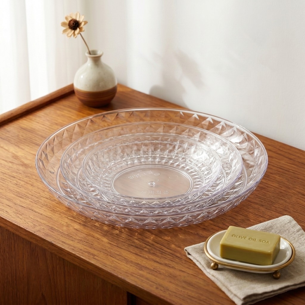 Clear Plastic Serving Tray Rou - Food Platter Snacks 评论和价格