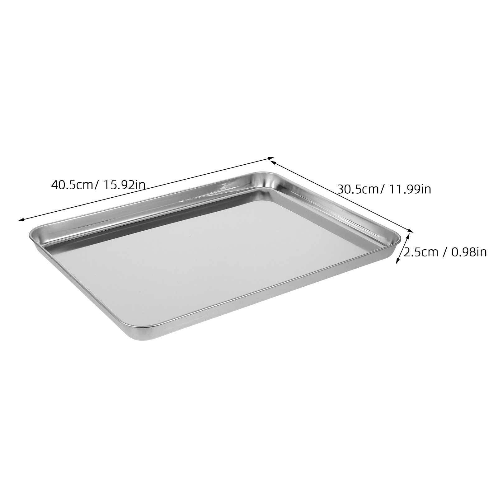Stainless Steel Rectangle Plat - Food Platter Snacks 评论和价格
