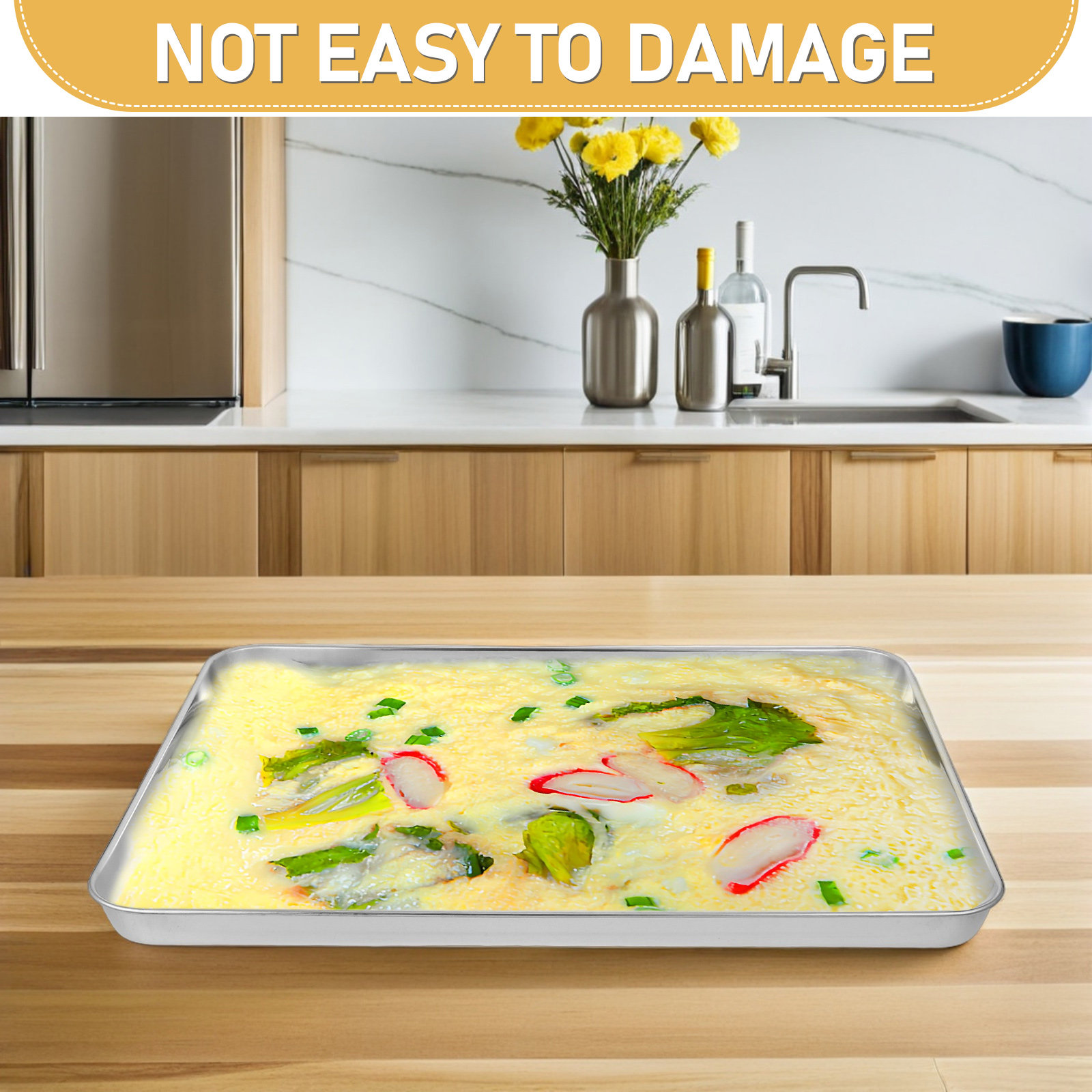 Stainless Steel Rectangle Plat - Food Platter Snacks 评论和价格