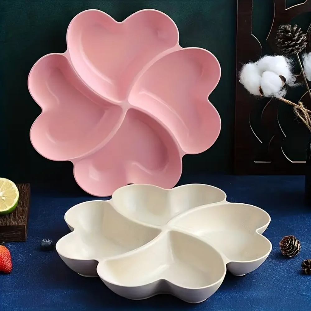 4-Compartment Appetizer Servin - Food Platter Snacks 评论和价格