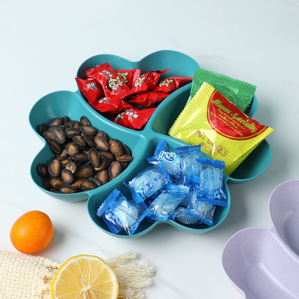 4-Compartment Appetizer Servin - Food Platter Snacks 评论和价格