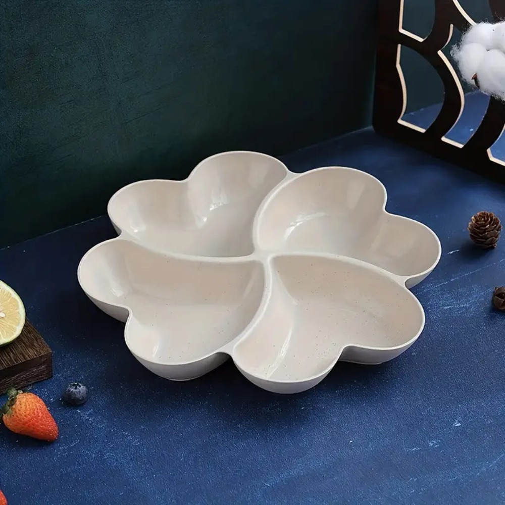 4-Compartment Appetizer Servin - Food Platter Snacks 评论和价格