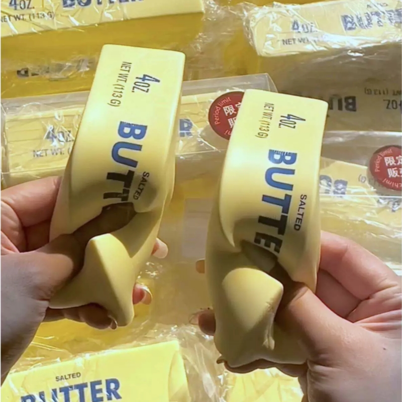 1Pc Butter Squeeze Toy For Adu - Food & Snacks Colouring Book 评论和价格