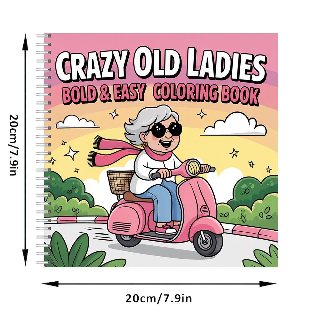 Crazy Old Ladies Coloring Book - Food And Snacks Coloring Book 评论和价格
