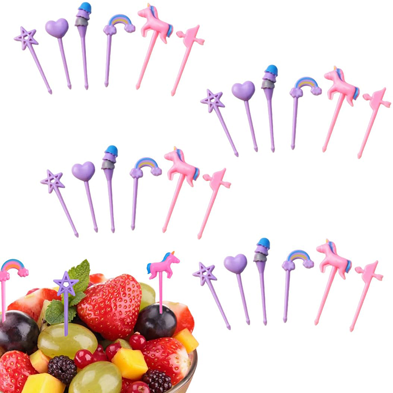 Fruit Forks for Kids Children  - Food Snacks For Kids Party 评论和价格