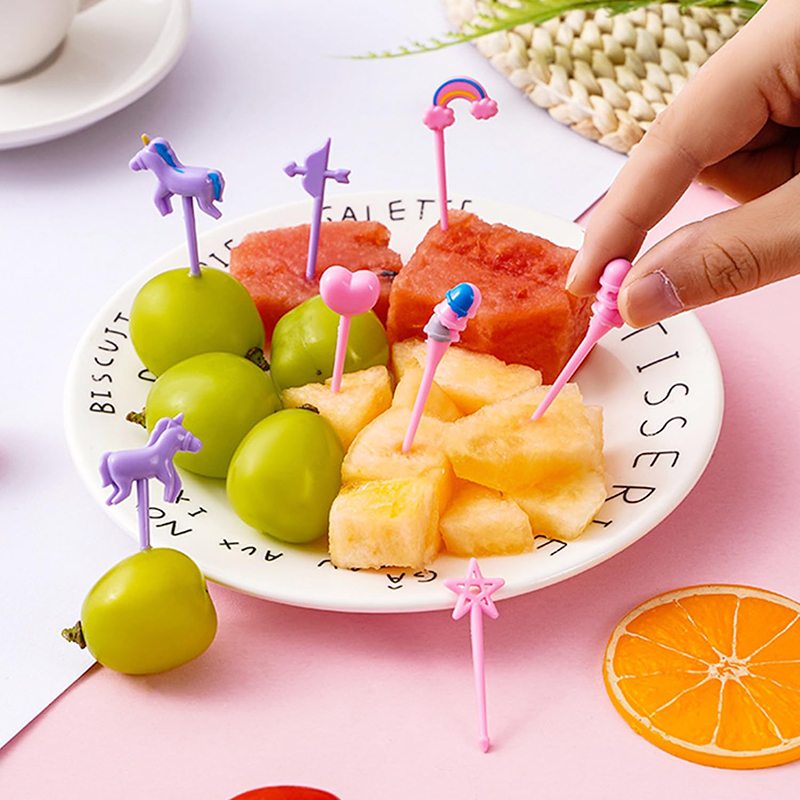 Fruit Forks for Kids Children  - Food Snacks For Kids Party 评论和价格