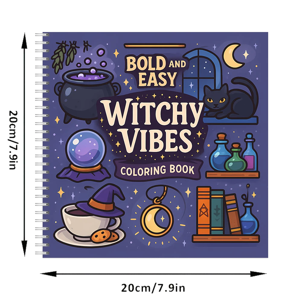 Easy Witchy Vibes Coloring Boo - Food And Snacks Coloring Book 评论和价格