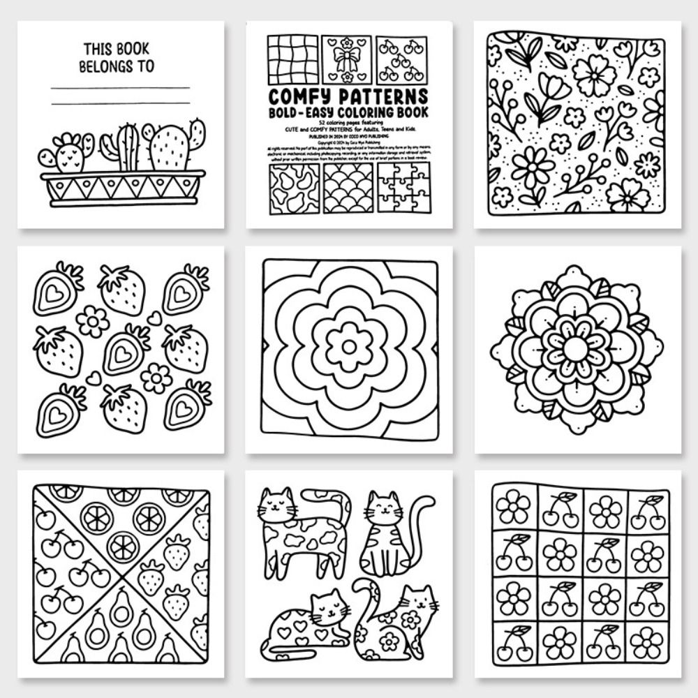 Soothing Coloring Book For Gir - Food And Snacks Coloring Book 评论和价格