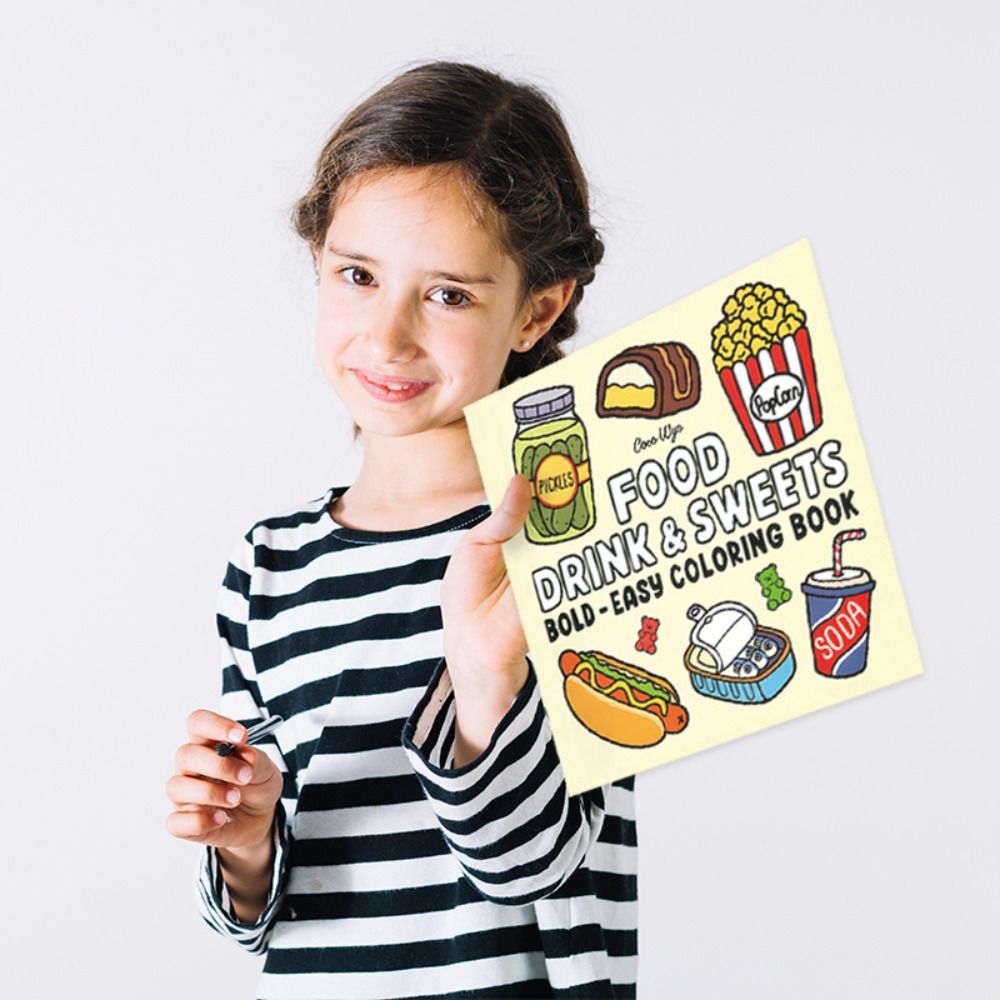 Soothing Coloring Book For Gir - Food And Snacks Coloring Book 评论和价格