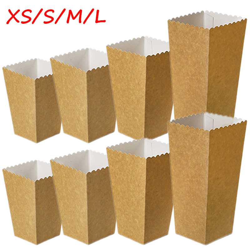 24pcs/lot Kraft Paper Popcorn  - Food Snacks For Kids Party 评论和价格