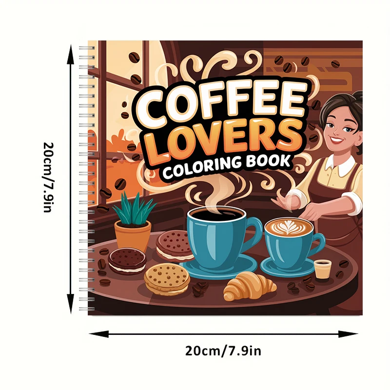 Coloring Book Coffee Lovers fo - Food And Snacks Coloring Book 评论和价格
