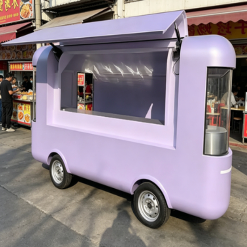 Round Movable Food Trailer Por - Food Truck With Snacks 评论和价格