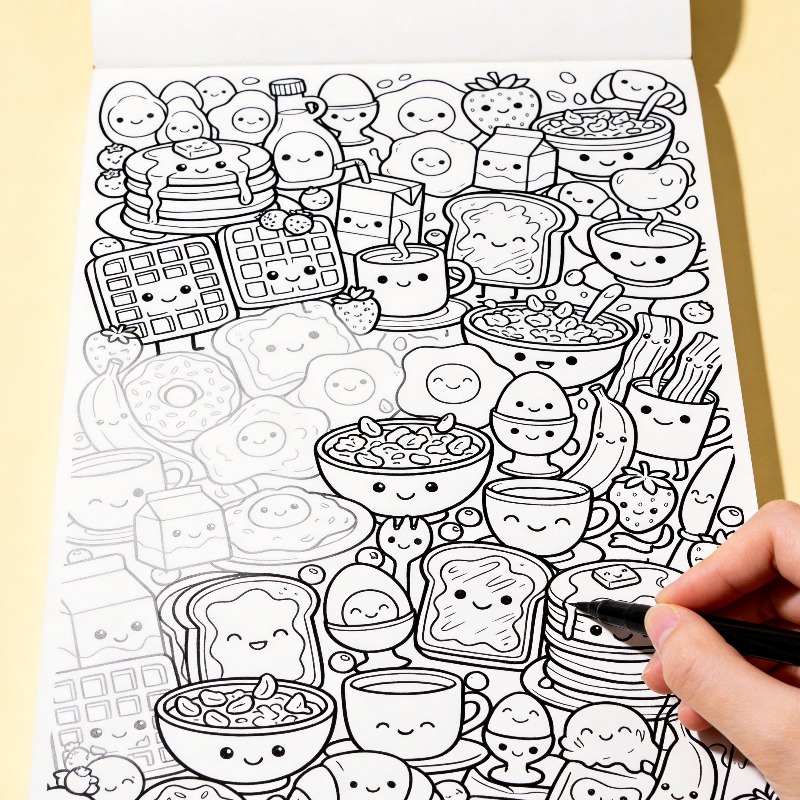 An Adult Decompression and Med - Food Y Snacks Coloring Book 评论和价格