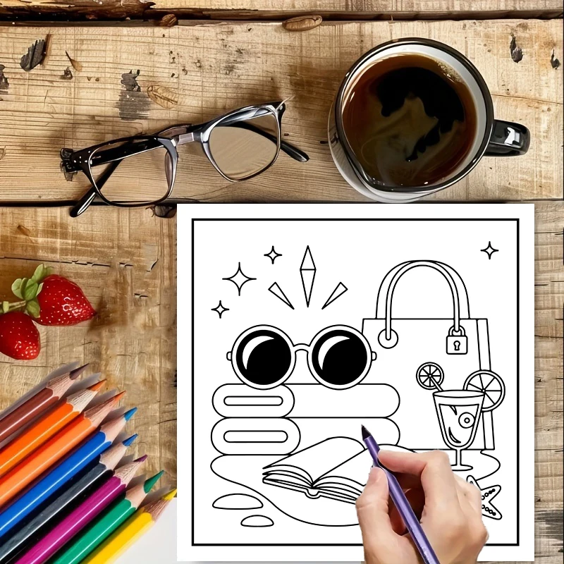 Coloring Book Summer Fun for A - Food And Snacks Coloring Book 评论和价格
